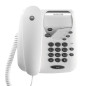Motorola Voice - Téléphone filaire CT1, appels filaires, connexions transparentes, fonction sourdine - Blanc Motorola Voice - Téléphone filaire CT1, appels filaires, connexions transparentes, fonction sourdine - Blanc