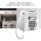 Motorola Voice - Téléphone filaire CT1, appels filaires, connexions transparentes, fonction sourdine - Blanc Motorola Voice - Téléphone filaire CT1, appels filaires, connexions transparentes, fonction sourdine - Blanc