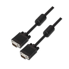 AISENS Cable Con FERRITA SVGA HDB15 20M Negro Macho A Macho A113-0076