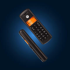 Motorola Voice - Téléphone numérique sans Fil E211 avec répondeur, répondeur d'enregistrement jusqu'à 12 Minutes, Interception d