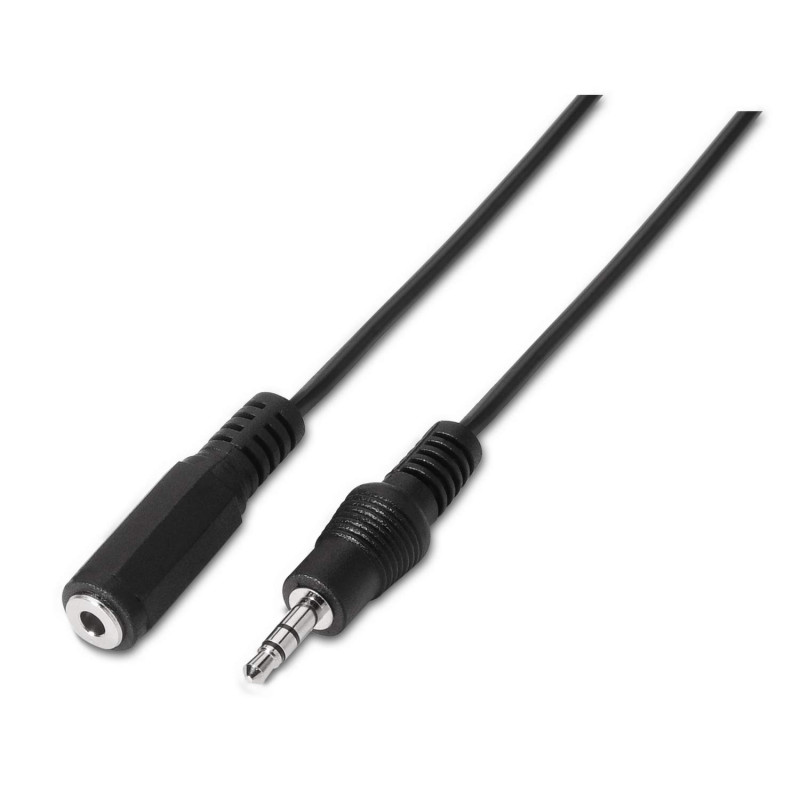 AISENS A128 – 0145 – Câble Audio stéréo avec Jack 3.5 de 1.5 m, Couleur Noir AISENS A128 – 0145 – Câble Audio stéréo avec Jack 3.5 de 1.5 m, Couleur Noir