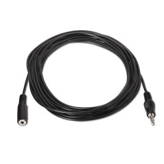 AISENS A128 – 0145 – Câble Audio stéréo avec Jack 3.5 de 1.5 m, Couleur Noir