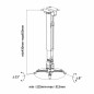 Support de Toit pour Projecteur Aisens CWP01TSE-047 Support de Toit pour Projecteur Aisens CWP01TSE-047