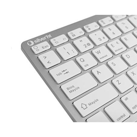 SilverHT Keyboard Wireless White - Claviers
