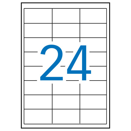 APLI 1781 Etiquettes 64.6 x 33.8 mm Blanc
