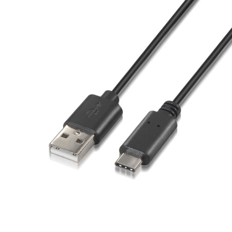 AISENS A107 – 0050 – Câble USB 2.0 pour Charge Rapide (jusqu'à 3 A, pour Les appareils avec connecteur USB Type C, 0.5 m) Couleu