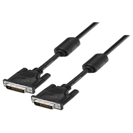 AISENS Cable DVI Dual Link 24+1 Con FERRITA. M-M. Negro. 1.8M.