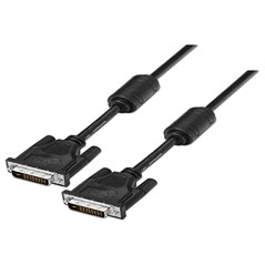 AISENS Cable DVI Dual Link 24+1 Con FERRITA. M-M. Negro. 1.8M.