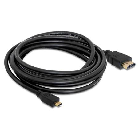 Delock cable HighHDMI avec Ethernet A/D prise mâle/prise mâle