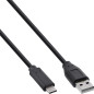 InLine USB C/USB A, 1.5 m câble USB 1,5 m USB 2.0 Noir