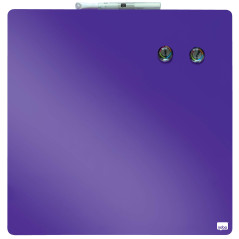 Nobo - Mini Tableau Magnétique Coloré Sans Cadre, Format Carré, Effaçable à Sec, Fixations Murales, Maison/Bureau, 360 x 360 mm,
