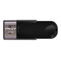 PNY Clé USB 64 Go 2.0 Attaché 4 Standard Noir