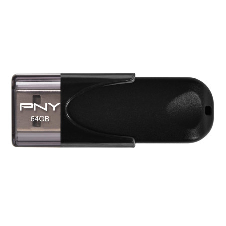 PNY Clé USB 64 Go 2.0 Attaché 4 Standard Noir