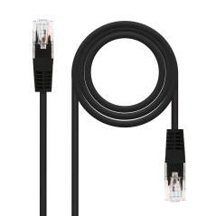 Nanocable 10.20.0101-BK - Câble de réseau CAT 5e UTP (1 m) couleur noir