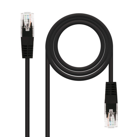 Nanocable 10.20.0101-BK - Câble de réseau CAT 5e UTP (1 m) couleur noir