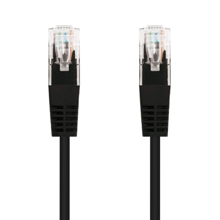 Nanocable 10.20.0101-BK - Câble de réseau CAT 5e UTP (1 m) couleur noir