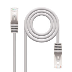 Nanocable 10.20.0815 - Câble Ethernet RJ45 Cat.6 FTP AWG24, Gris, 15mts