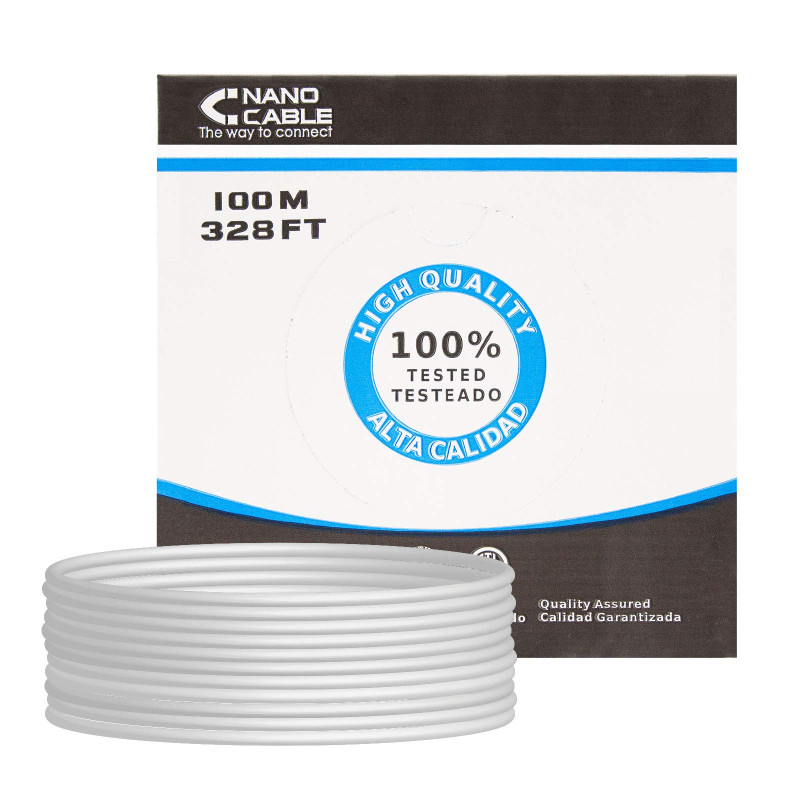 Nanocable 10.20.0702-FLEX - Câble Ethernet fléxible RJ45 Cat.5e FTP AWG24,100mts Nanocable 10.20.0702-FLEX - Câble Ethernet fléxible RJ45 Cat.5e FTP AWG24,100mts
