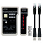 NANOCABLE 10.31.0303 - Testeur professionnel pour câbles RJ11/RJ12/RJ45/coaxial NANOCABLE 10.31.0303 - Testeur professionnel pour câbles RJ11/RJ12/RJ45/coaxial