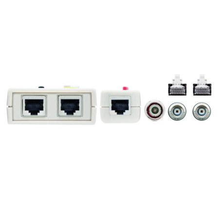 NANOCABLE 10.31.0303 - Testeur professionnel pour câbles RJ11/RJ12/RJ45/coaxial