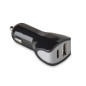 Celly Chargeur Auto 2 Ports USB Type C USB Noir