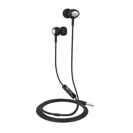 Celly UP500BK écouteur Binaural avec Fil Noir Casque et Micro - Casques et micros (avec Fil, écouteur, Binaural, Intra-aural, No