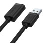 UNITEK Y-C417GBK câble USB 3 m USB 2.0 USB A Noir UNITEK Y-C417GBK câble USB 3 m USB 2.0 USB A Noir