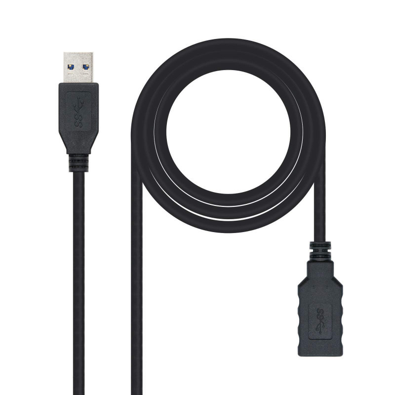 Câble USB NANOCABLE 10.01.090 Noir Câble USB NANOCABLE 10.01.090 Noir