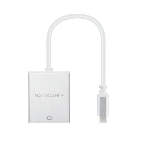NANOCABLE 10.16.4101 Convertisseur USB-C vers VGA 10cm Aluminium