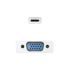NANOCABLE 10.16.4101 Convertisseur USB-C vers VGA 10cm Aluminium