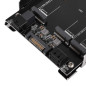 SilverStone SST-SDP12 - Support de montage 3.5 "à 2x M.2 SATA et 1x M.2 NVMe SSD SilverStone SST-SDP12 - Support de montage 3.5 "à 2x M.2 SATA et 1x M.2 NVMe SSD