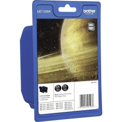 Brother LC-1100BK Twin-Pack Cartouche d'encre d'origine Noir