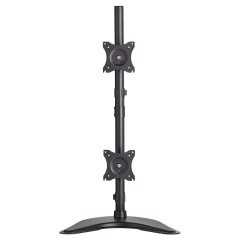Eaton Tripp Lite Support de Bureau Vertical Double pour écrans Plats de 15 à 27 Pouces – Fixation par Pince (Noir) (DDR1527SDC)