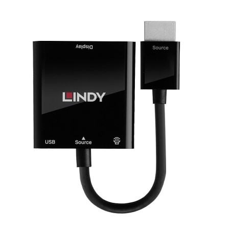 Lindy 0.1 m HDMI vers VGA Converter – Noir HDMI vers VGA et Audio 0.1 m Noir