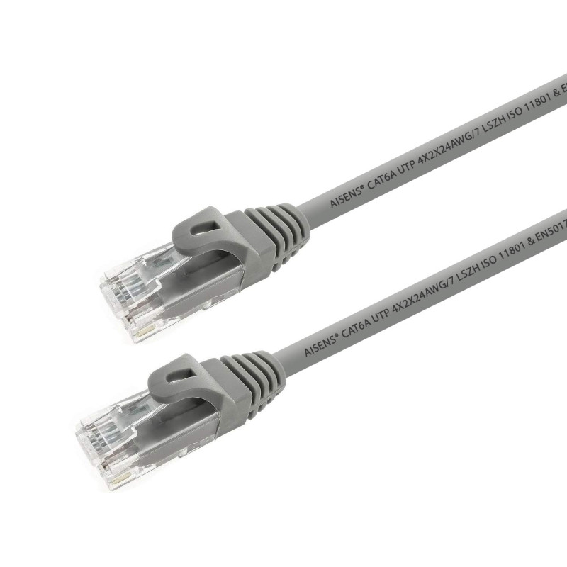 Aisens A145-0330 Câble de raccordement RJ45 LSZH Cat.6a 500 MHz AWG24 Gris 10 m