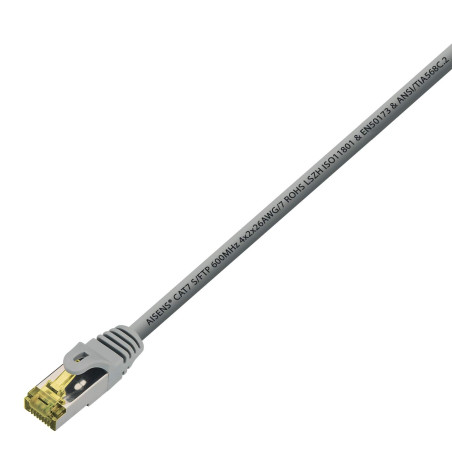 LATIGUILLO DE Red AISENS A146-0337 RJ45 S/FTP CAT7 5M Gris