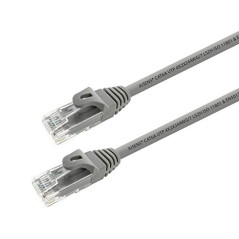 AISENS - A145-0331 Câble réseau RJ45 LSZH Cat.6a 500 MHz UTP AWG24, Gris, 15 m