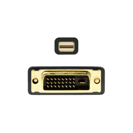 AISENS A125-0363 Câble convertisseur mini dp vers DVI, mini dp mâle vers DVI mâle Noir 2,0 m