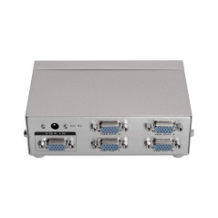AISENS A116 – 0085 – Duplicador SVGA pour 4 Moniteurs avec Alimentation, Couleur Argent