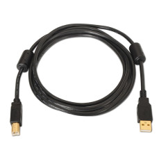 aisens A101 – 0011 – Câble USB 2.0 Imprimante de 5 m, Couleur Noir