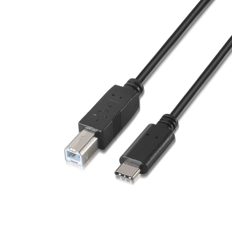 aisens A107 – 0054 – Câble USB 2.0 Imprimante 3 A de 2 m, Couleur Noir aisens A107 – 0054 – Câble USB 2.0 Imprimante 3 A de 2 m, Couleur Noir