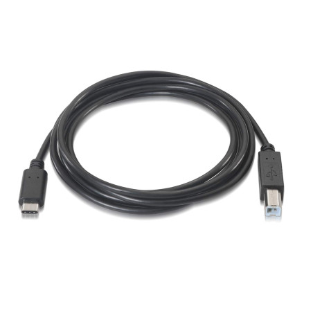 aisens A107 – 0054 – Câble USB 2.0 Imprimante 3 A de 2 m, Couleur Noir