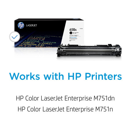 HP 658A Black Original LaserJet Toner Cartridge (W2000A)