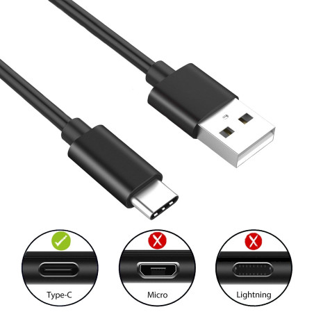 Ewent Câble USB C None Noir 1 m