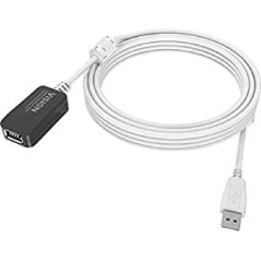 Best Price Square Vision 5m White USB 2.0 Extension Cable