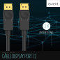 EWENT Câble DisplayPort 1.2 - Connexion Rapide et de Haute qualité pour la vidéo 4K@60Hz - Parfait pour Les tâches Graphiques in EWENT Câble DisplayPort 1.2 - Connexion Rapide et de Haute qualité pour la vidéo 4K@60Hz - Parfait pour Les tâches Graphiques in