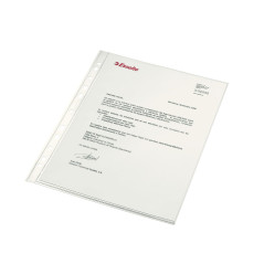 ESSELTE 46108 - Fundas portadocumentos COPYSAFE PP Cristal con refuerzo 80 micras (caja 100 ud.) DIN A4. 11 taladros