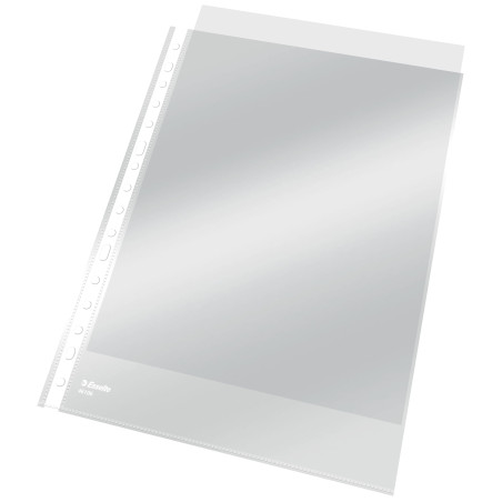ESSELTE 46108 - Fundas portadocumentos COPYSAFE PP Cristal con refuerzo 80 micras (caja 100 ud.) DIN A4. 11 taladros