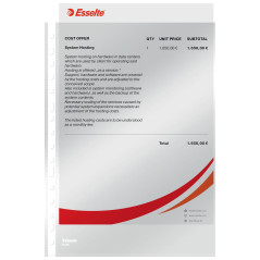 ESSELTE 46108 - Fundas portadocumentos COPYSAFE PP Cristal con refuerzo 80 micras (caja 100 ud.) DIN A4. 11 taladros