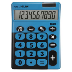 Calculatrice Milan DUO 14,5 x 10,6 x 2,1 cm Bleu